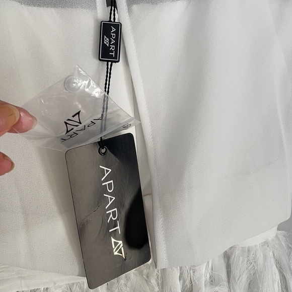 White Sleeveless Formal Prom Dress - Picture 7 of 16